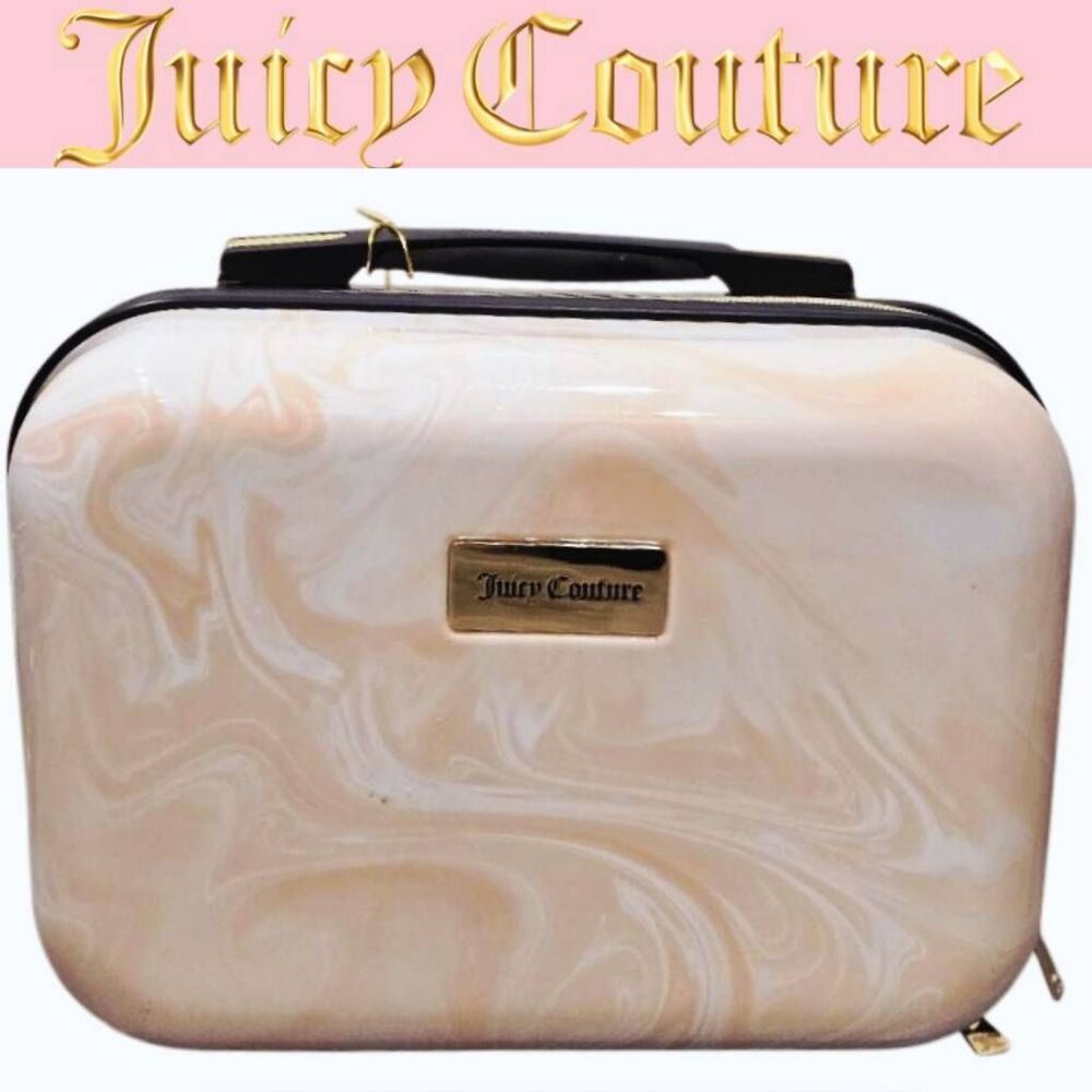 Juicy Couture Marble Hard Shell Travel Beauty Case